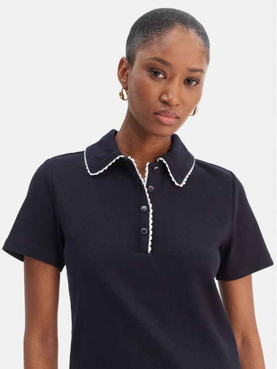 Morgan Morgan Polokošile 261-DLOLI Tmavomodrá Slim Fit