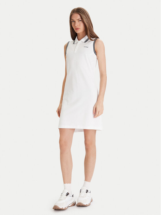 Guess Guess Ежедневна рокля V5GK04 KCOK1 Бял Bodycon Fit