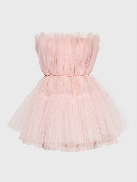 Kontatto Kontatto Φόρεμα κοκτέιλ BO135 Ροζ Regular Fit