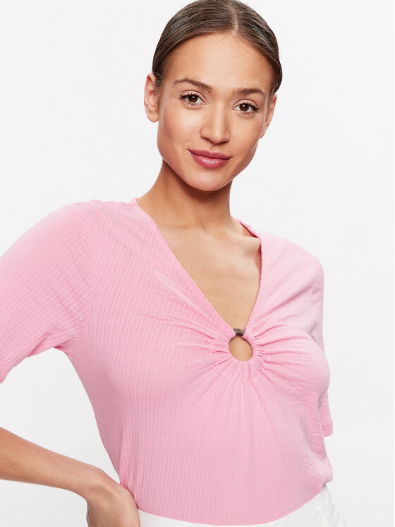 b.young b.young Bluzka Paige 20813294 Różowy Regular Fit