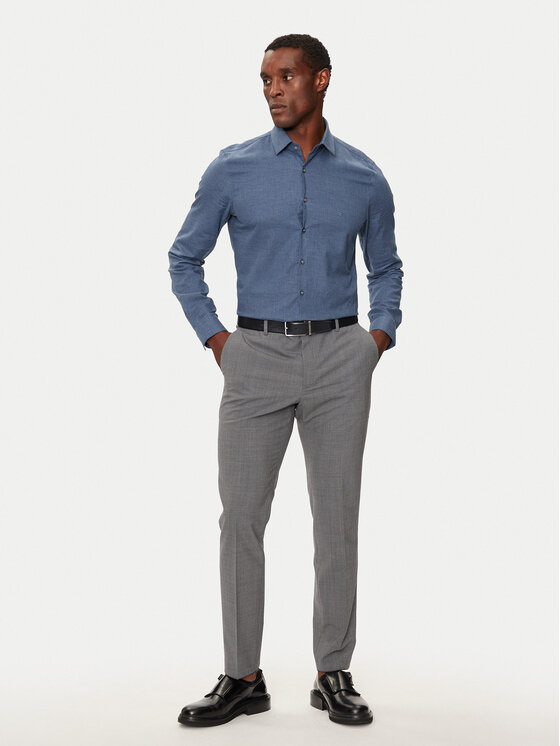 Calvin Klein Calvin Klein Marškiniai K10K113523 Mėlyna Slim Fit