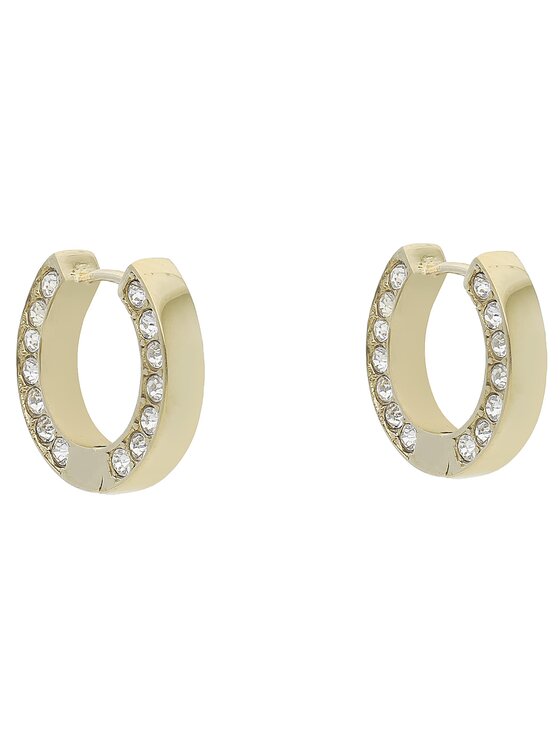 Guess Guess Обици Circle Lights JUBE03 160JW Позлатено с жълто злато