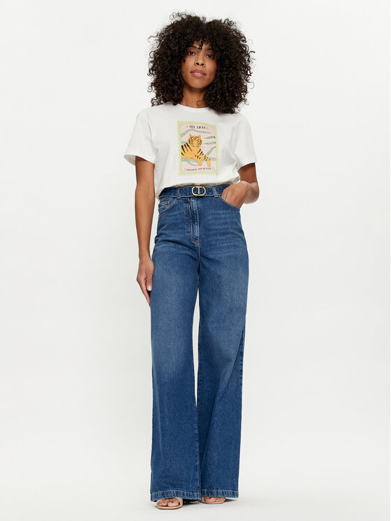TWINSET TWINSET Marškinėliai 241TT2412 Balta Regular Fit