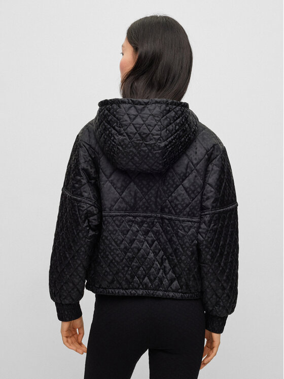 Boss Boss Пухено яке Pengtong 50494519 Черен Regular Fit