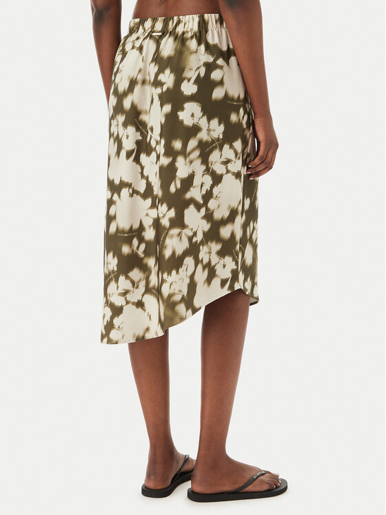 Emporio Armani Emporio Armani Плажна рокля EW003396 AF20248 F7149 Тъмнозелен Regular Fit