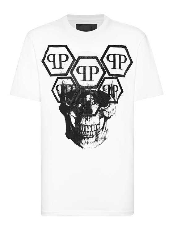 PHILIPP PLEIN PHILIPP PLEIN T-shirt 9557 Bianco Regular Fit
