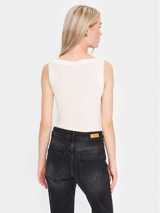 Saint Tropez Saint Tropez Top 30511971 Bílá Classic Fit