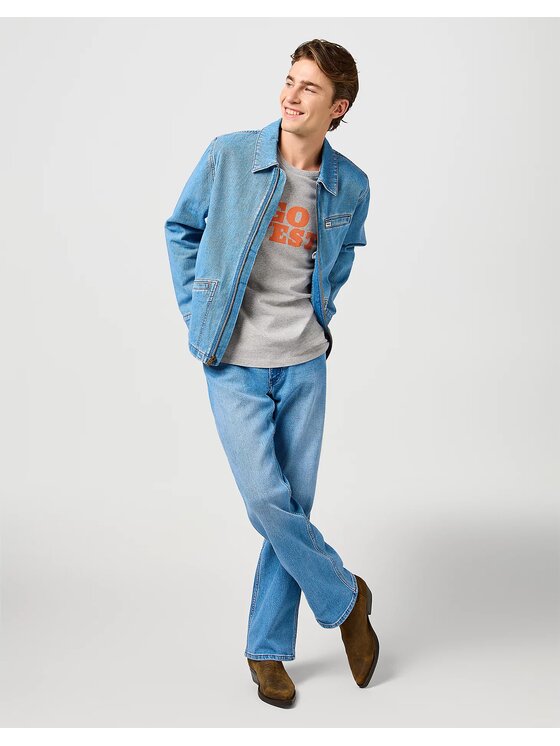 Wrangler Wrangler Giacca di jeans 112362738 Blu Regular Fit