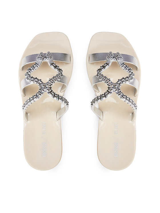 Melissa Melissa Чехли Melissa Slide + Bo.Bo. Ad 33862 Бял