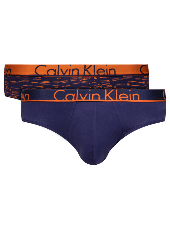 Calvin Klein Underwear Komplet 2 par slipów 000NU8642A Granatowy