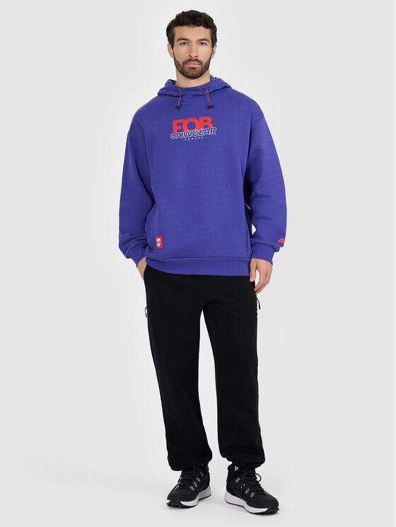 4F 4F Spodnie dresowe FOB Czarny Loose Fit