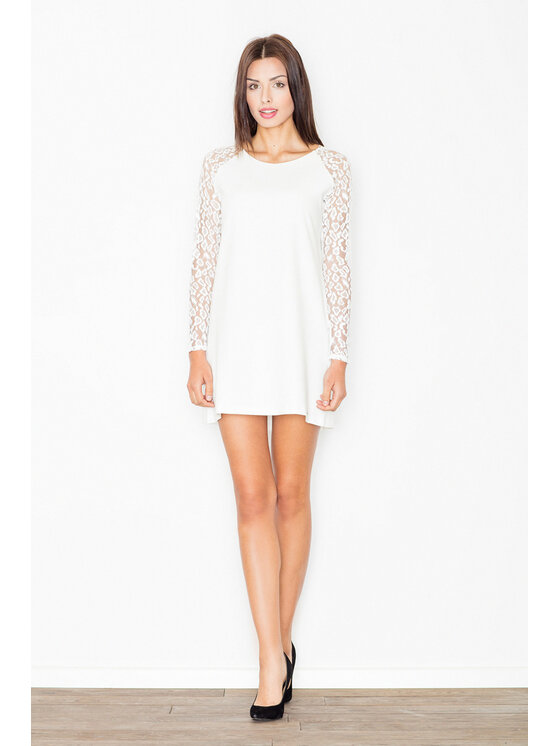 FIGL FIGL Šaty M470 Écru Regular Fit