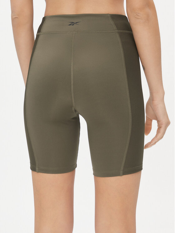 Reebok Reebok Szorty sportowe Yoga Performance IM4041 Zielony Tight Fit