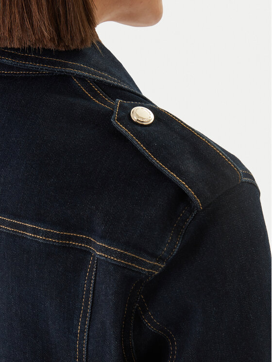 Morgan Morgan Jeansová bunda 261-VSOUBIA Tmavomodrá Oversize