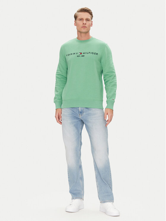Tommy Hilfiger Tommy Hilfiger Felpa Logo MW0MW11596 Verde Regular Fit