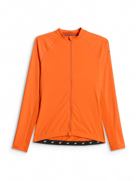 4F 4F Koszulka rowerowa ALTERNATIVE PATH Pomarańczowy Slim Fit