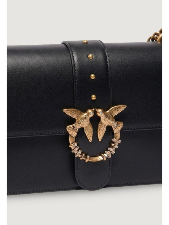 PINKO PINKO Τσάντα LOVE ONE MINI NEW BUCKLE VITEL Μαύρο