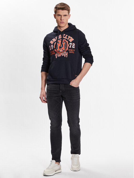 Brave Soul Brave Soul Світшот MSS-614SANDBROOK Cиній Regular Fit