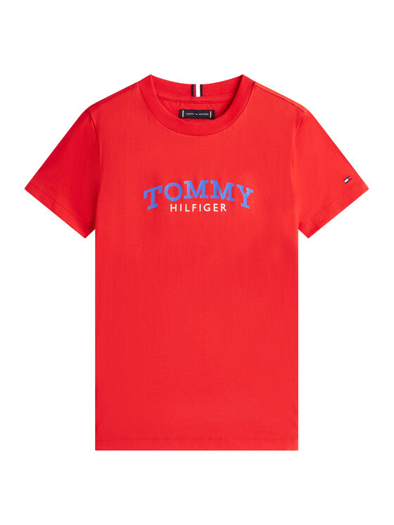 Tommy Hilfiger Tommy Hilfiger Marškinėliai KB0KB10263 Raudona Regular Fit