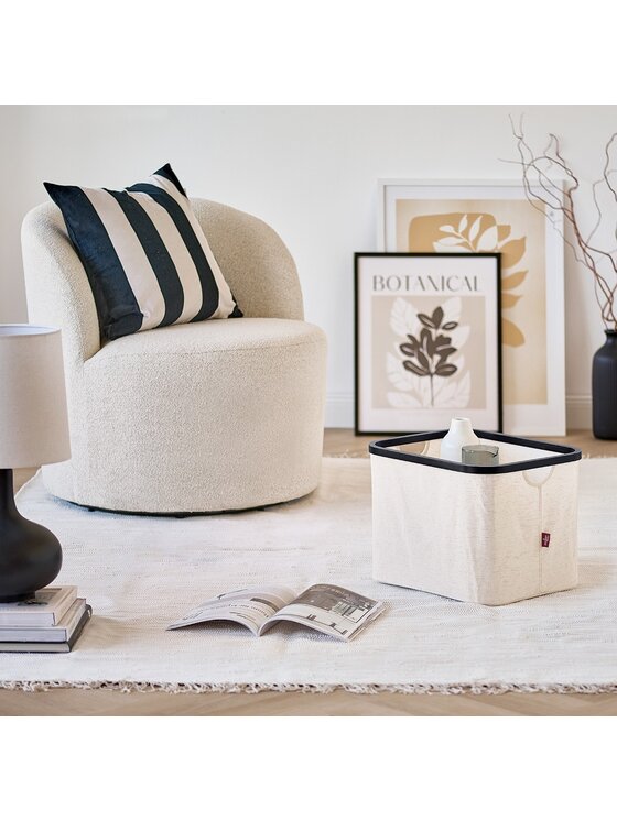 MIAhome MIAhome Kosz tekstylny składany 40x33x30 cm COMPLESSA Beżowy
