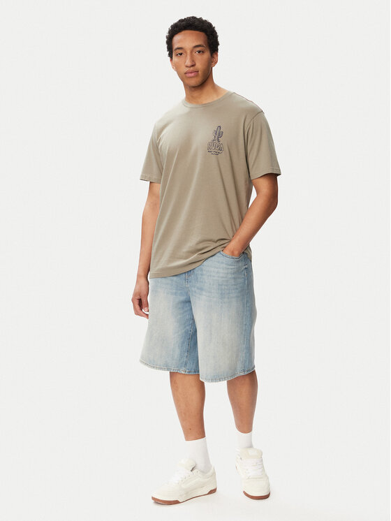 RVCA RVCA T-shirt Deth Valley 23A351532 Zelena Regular Fit