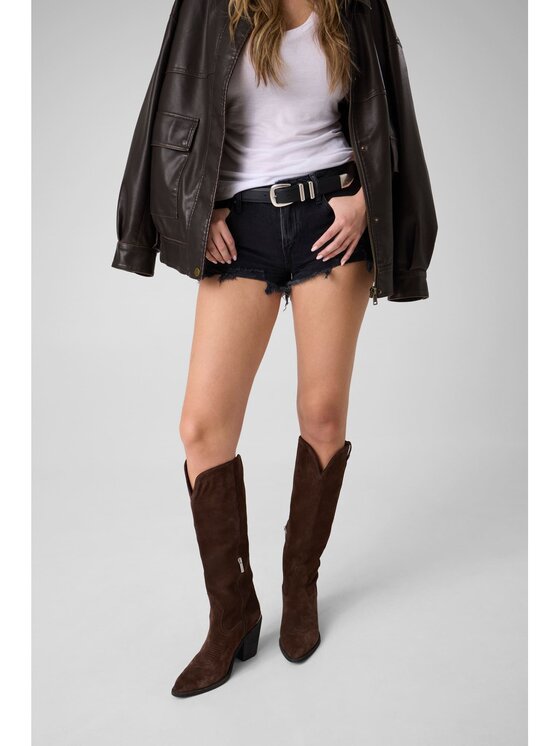 Guess Guess Szorty jeansowe 183139 Czarny Short Fit