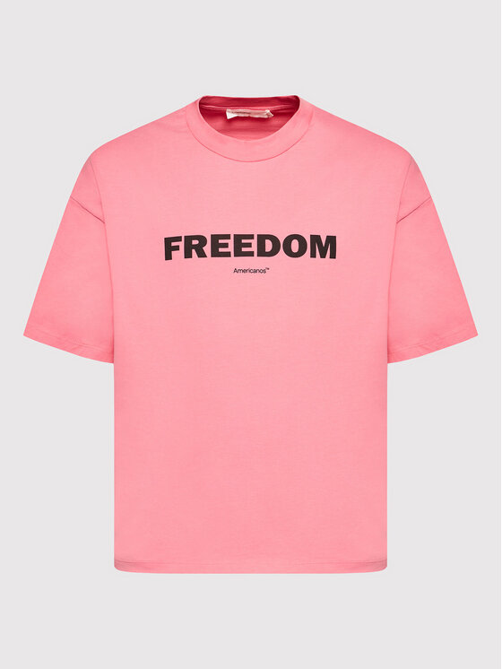 Americanos Americanos T-shirt Unisex Brooklyn Heavy Jersey Ružičasta Oversize