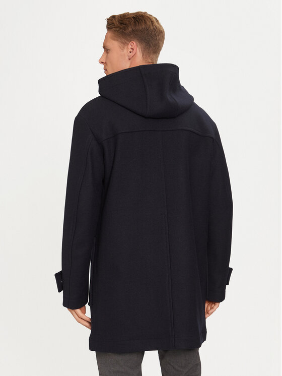 BOSS BOSS Płaszcz wełniany 50528188 Granatowy Regular Fit