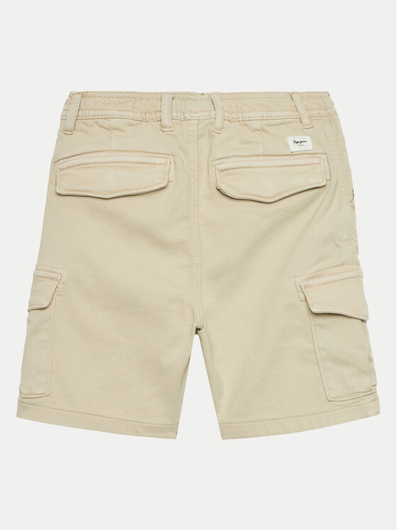 Pepe Jeans Pepe Jeans Auduma šorti Ted PB800790 Bēšs Regular Fit