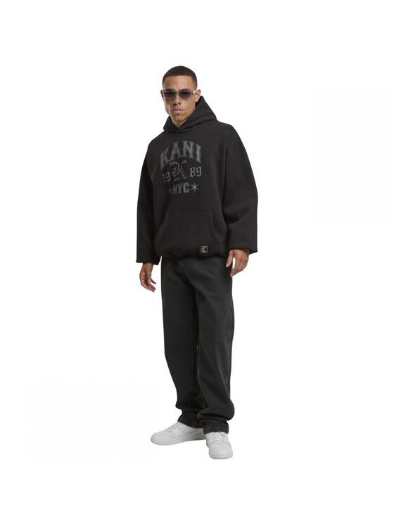 Karl Kani Karl Kani Felpa WESTERN OS HOODIE Nero Regular Fit