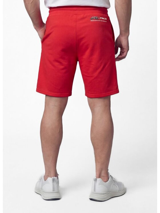 PITBULL PITBULL Szorty sportowe ADCC DOGWOOD Czerwony Regular Fit