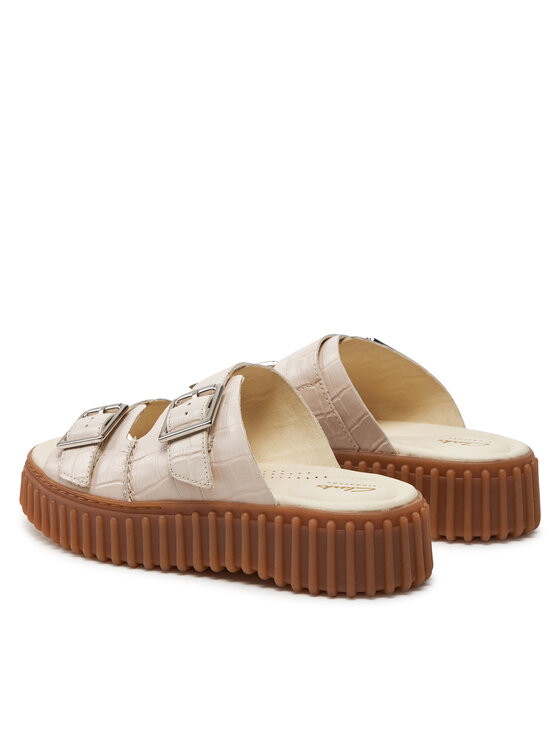 Clarks Clarks Plätud Torhill Slide 26176430 Beež