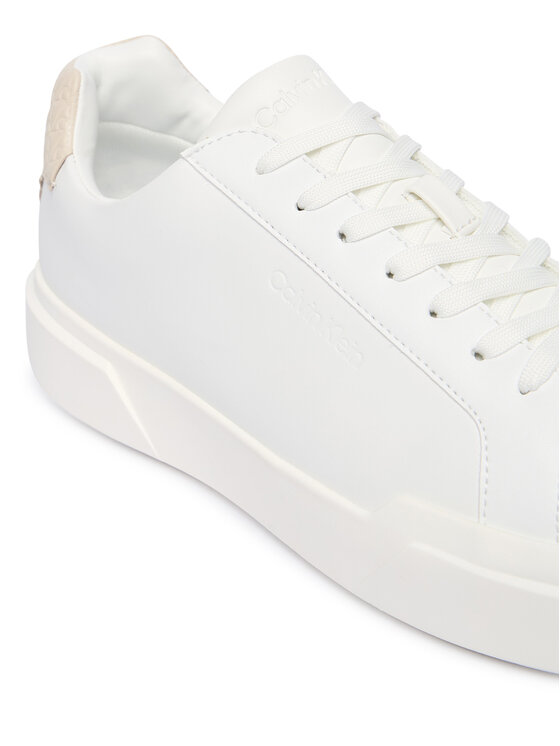 Calvin Klein Calvin Klein Sneakersy Chunky Cupsole Laceup Lth Bt Aop HM0HM02070 Biały