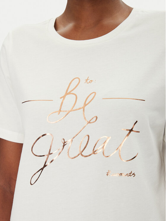 Fransa Fransa T-shirt 20615334 Bijela Regular Fit