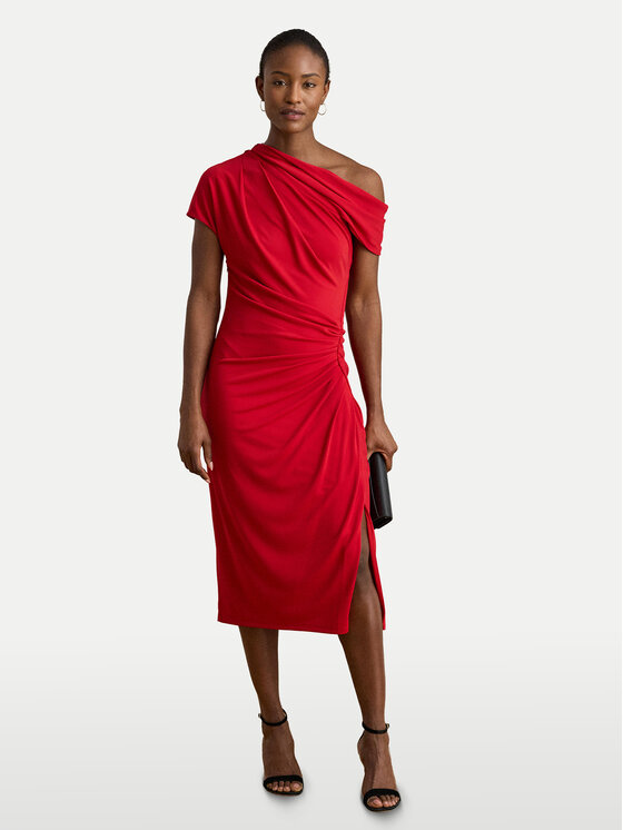 LAUREN RALPH LAUREN LAUREN RALPH LAUREN Cocktail obleka 200980223001 Rdeča Slim Fit