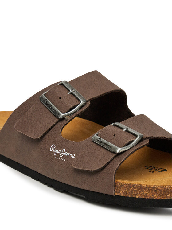 Pepe Jeans Pepe Jeans Natikači Bio M Double Chicago PMS90110 Rjava