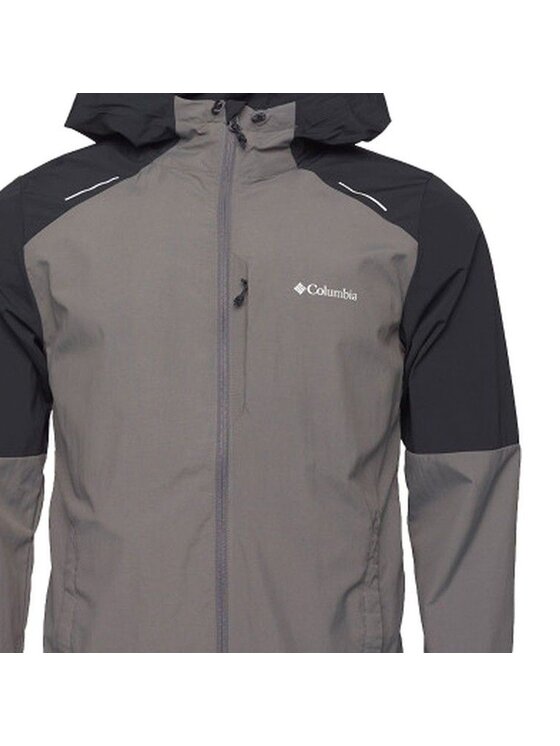 Columbia Columbia Kurtka softshell Tech Nylon Hoodie 2119833023 Szary Regular Fit