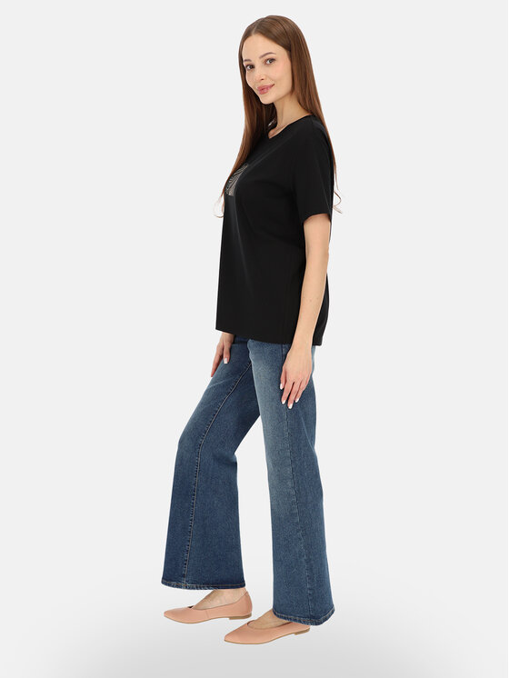 Potis & Verso Potis & Verso T-Shirt Mercy Czarny Regular Fit