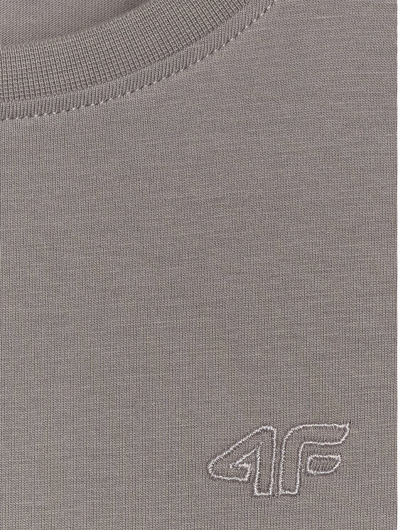 4F 4F T-Shirt BASIC+ Szary ciemny Regular Fit