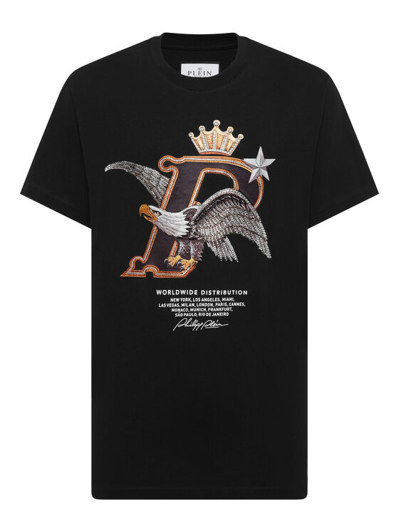 PHILIPP PLEIN PHILIPP PLEIN T-Shirt 26183 Czarny Regular Fit