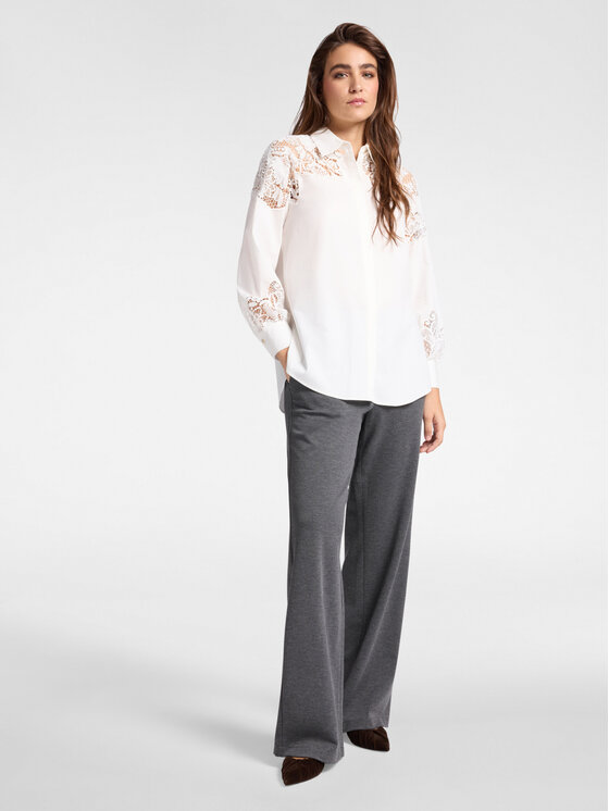 Elena Mirò Elena Mirò Camicia 5142P100201N011 Bianco Over Fit