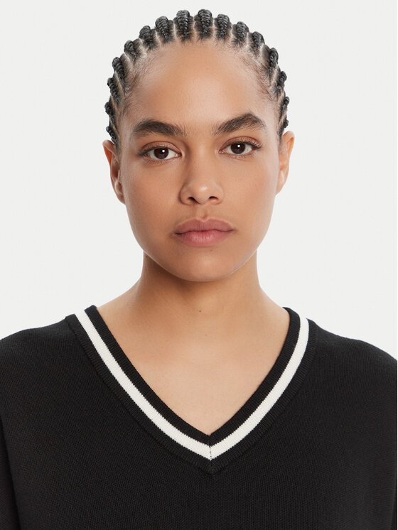 Liu Jo Sport Liu Jo Sport Pulover TF5229 MS59L Negru Regular Fit