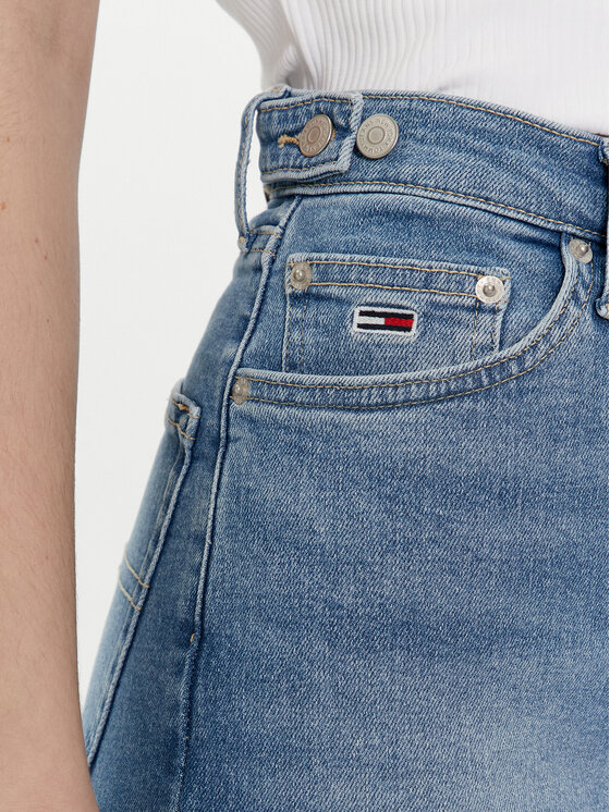 Tommy Jeans Tommy Jeans Traperice Julie DW0DW17615 Plava Straight Fit