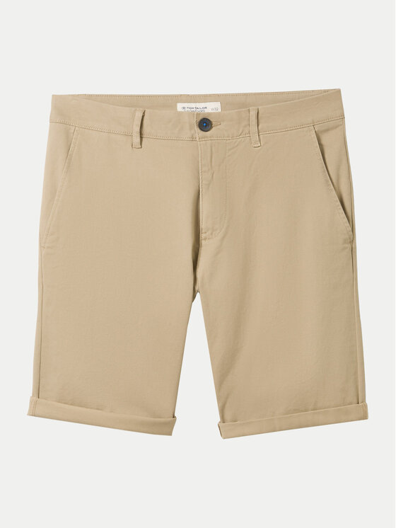 Tom Tailor Tom Tailor Kratke hlače 1040227 Bež Slim Fit