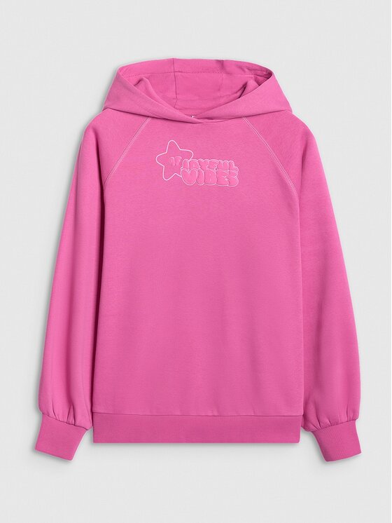 4F 4F Bluza 4FJRAW25TSWSF2439-54S Różowy Oversize