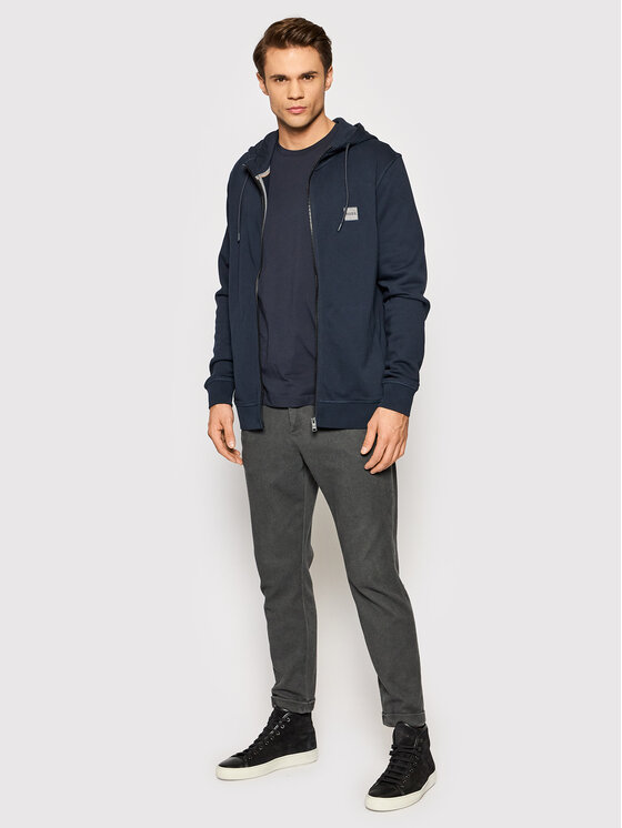 Felpa Zetalk 1 50462789 Blu scuro Relaxed Fit