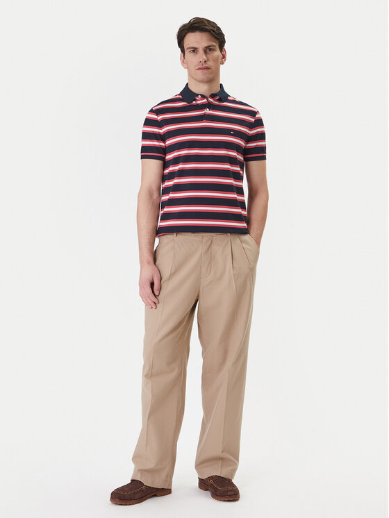 Tommy Hilfiger Tommy Hilfiger Polo majica 1985 MW0MW17770 Mornarsko modra Regular Fit