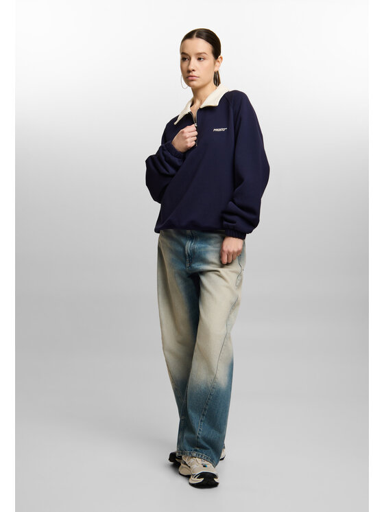 PROSTO. PROSTO. Bluza Coach Granatowy Regular Fit