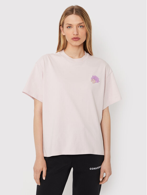 Converse Converse T-Shirt Desert Rave 10024662-A03 Różowy Loose Fit