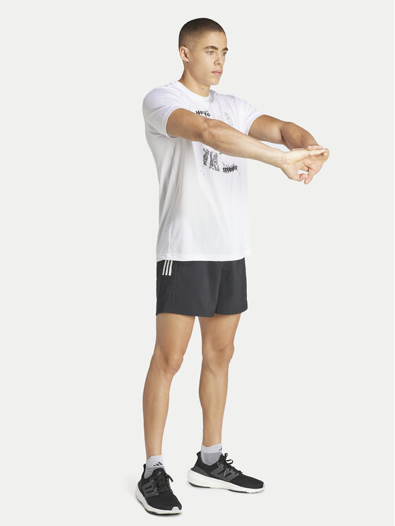 adidas adidas Szorty sportowe Own The Run IY0704 Czarny Regular Fit